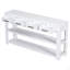 Élégante console avec 4 tiroirs et 2 tablettes, idéale pour les vestibules et les salons.-900852075