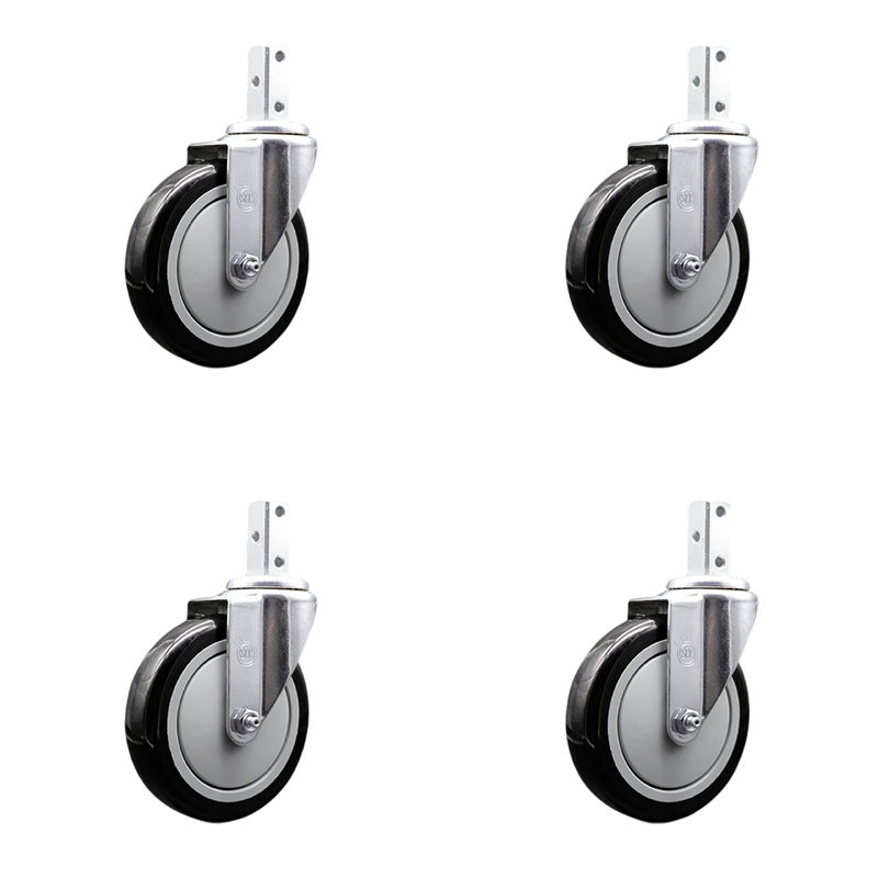 Polyurethane Casters, Black
