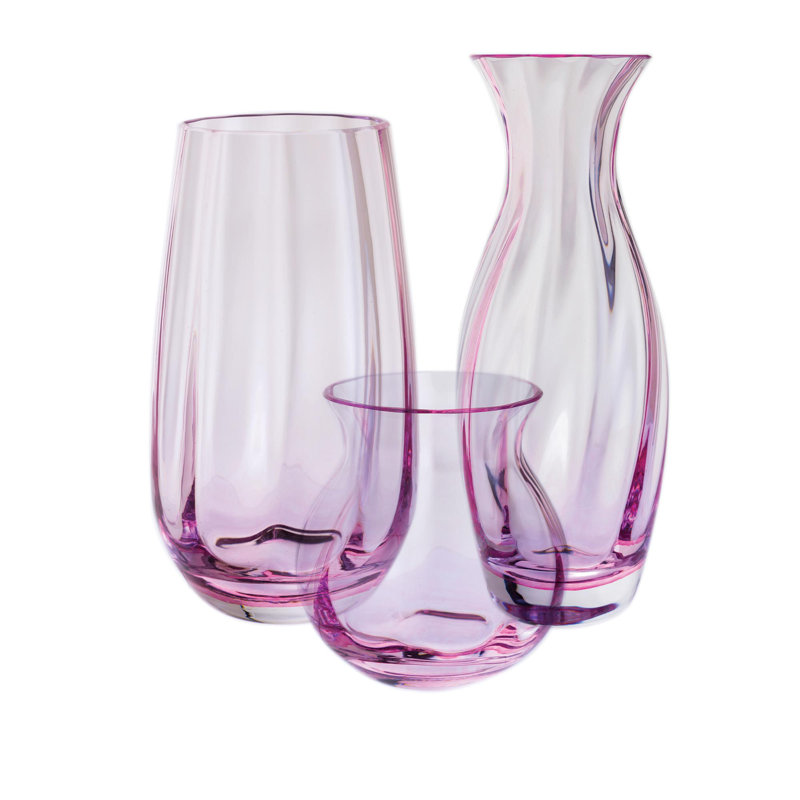 Artisan Collection Slim Vase Teal, Pink