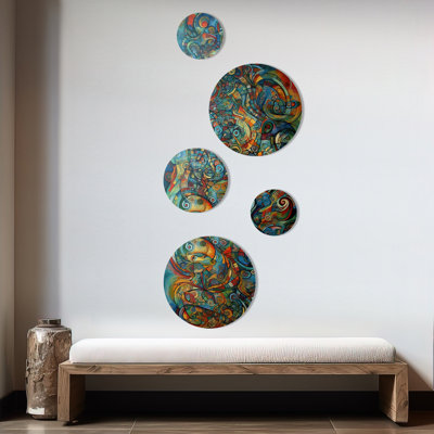 Abstract Wall Decor on Metal
