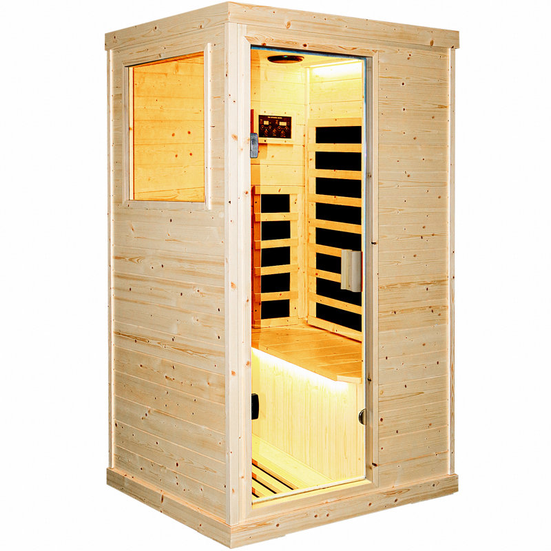 OUTEXER 1 - Person Bluetooth Compatible FAR Infrared Sauna in Spruce