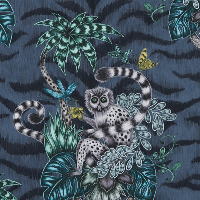 SAMPLE-Animalia Lemur Fabric