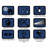 Holiday Cafe' Light - 14 Holiday Light Sequences – 12 Shatter Proof Lights – 24 ft long