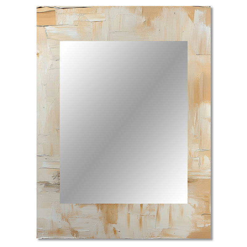 Blanc Volleyball Ballon Minimalisme Vibes - miroir mural de Volleyball, miroir décoratif moderne, impression d'art en métal