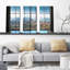 New York City Window - 3 pièces, reproduction de photo sur toile tendue-1114950559