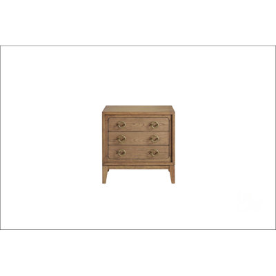 Table de chevet 3 tiroirs avec finition USB au lait
