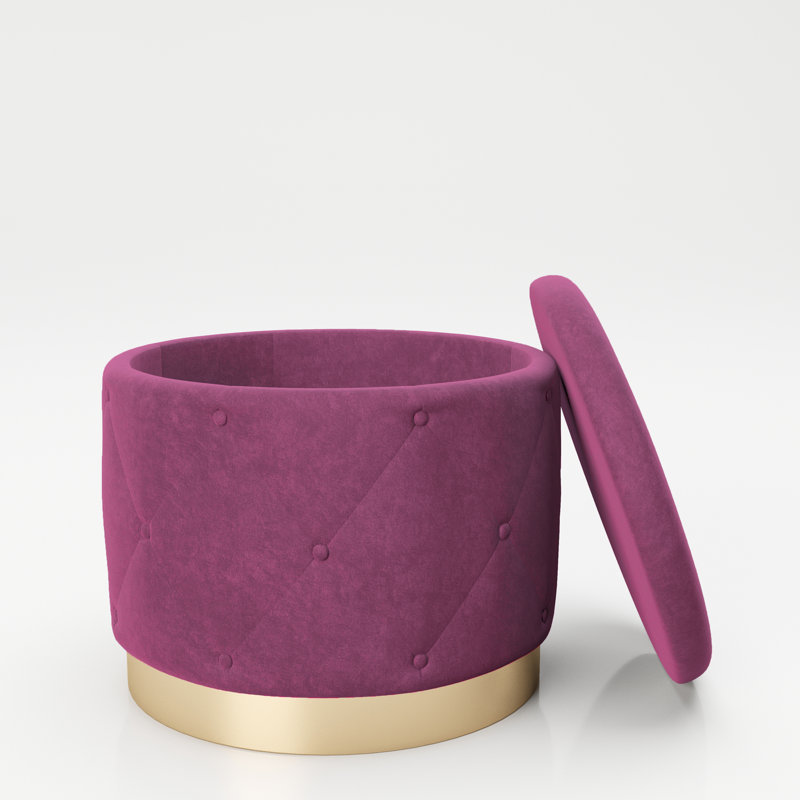 Manufactured Wood Accent Stool, Purple