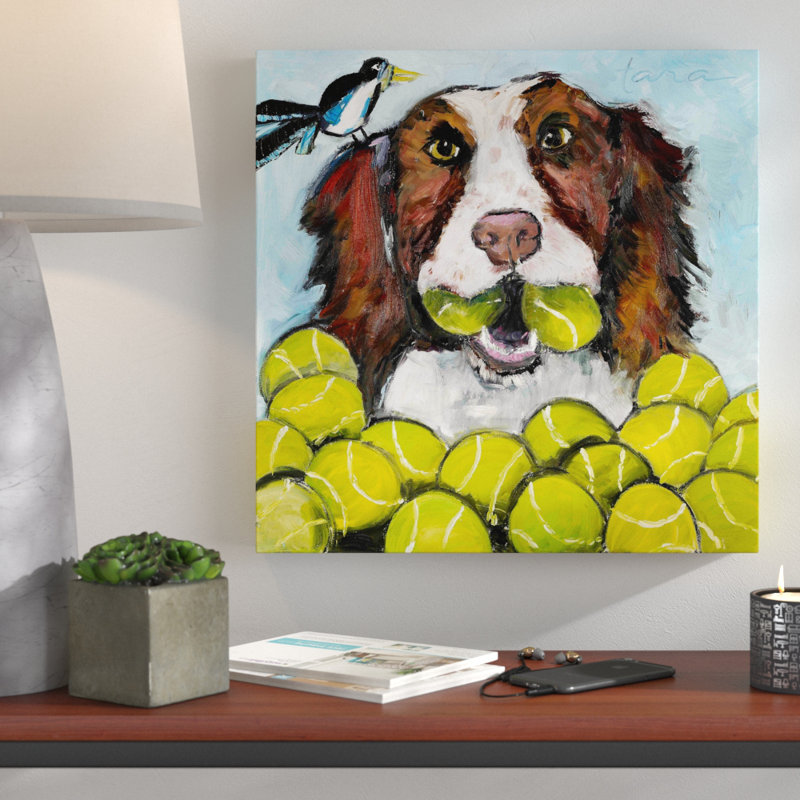 Tara Likes Tennis 1 Piece Wrapped Canvas Wall Art, 122cm H x 122cm W x 3.81cm