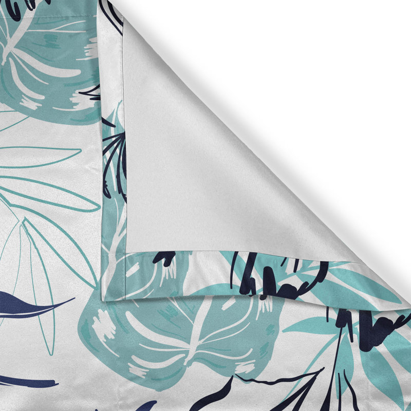 Adilynn Polyester Semi Sheer Curtain Pair