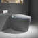 Egg Shaped Smart Toilet with Built-in Bidet Intelligent Modern Toilet with LED Display, Auto Open/Close Seat, Warm Water & Dryer, 4 Washing Modes