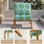 Ensemble de 2 chaises d'appoint de patio avec coussins-2057710319