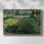 Champ de blé vert avec cyprès, 1889 - Vincent van Gogh, toile tendue avec châssis-986852048-986852060