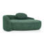 Canapé-lit moderne simple ovale avec dossier intégré, accoudoir latéral et coussin pour espaces de vie compacts-1244542296
