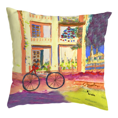 Outdoor Reversible Throw Pillow