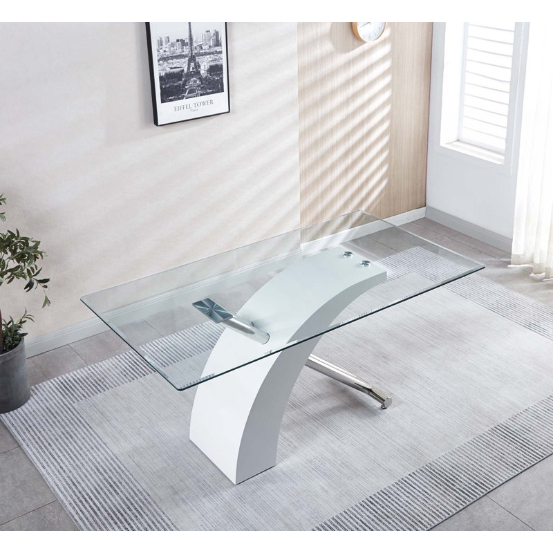 Glass Top Dining Table