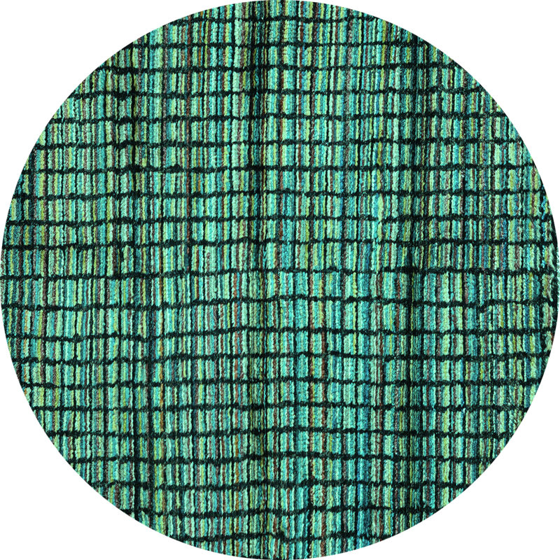 Irayda Performance Geometric Indoor Rug, Round 5'