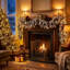 8,86 pi de Noël Guirlande Norfolk