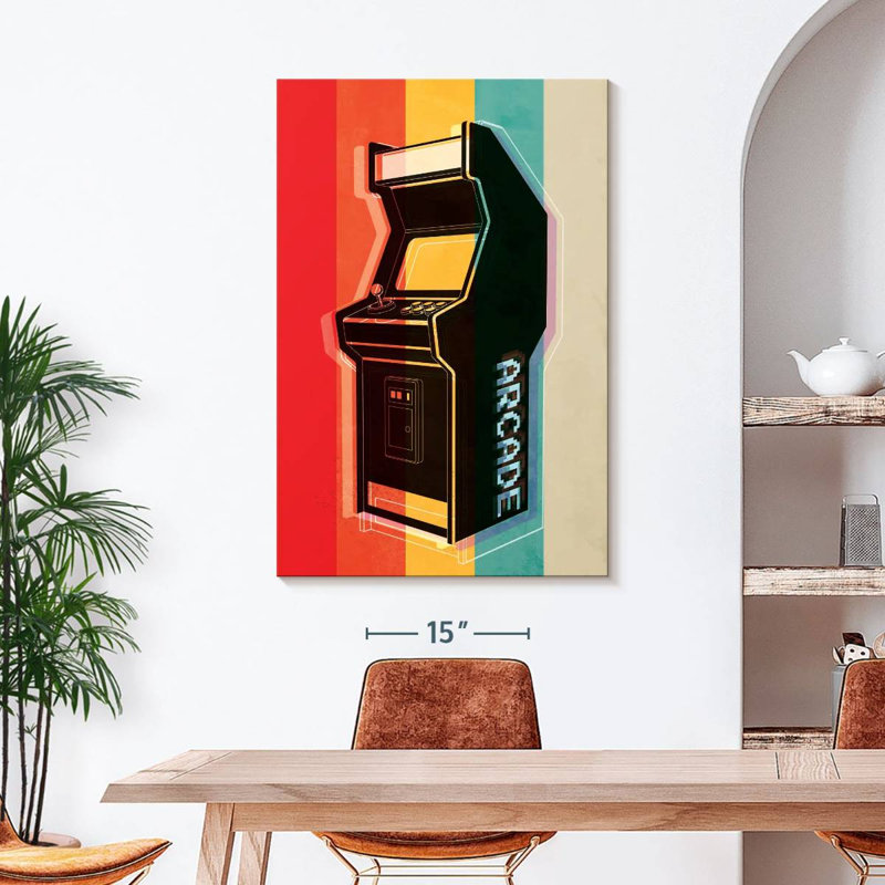 " Retro Arcade " by Logic Nerds, 45" H x 30" W x 1.25" D