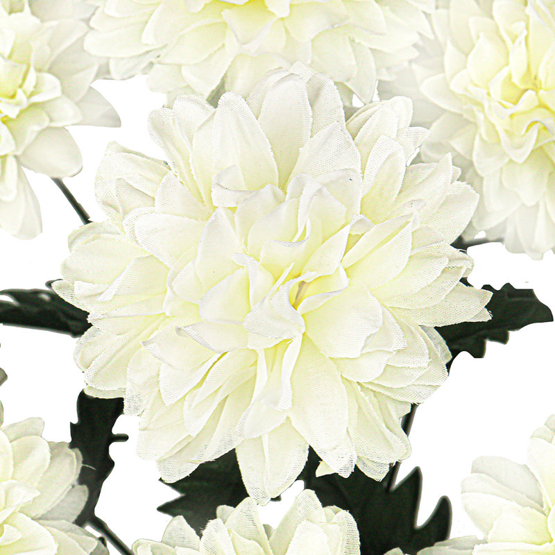 Bouquet de fleurs artificielles, Blanc, crème