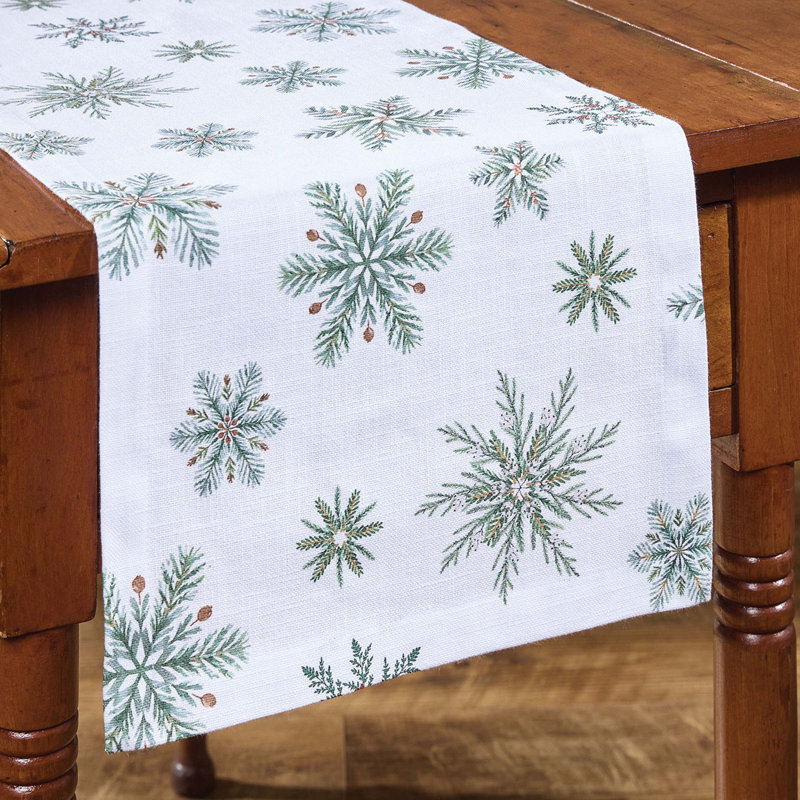  Holiday Snowfall Table Runner 13" X 54", 54" L x 13" W