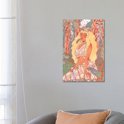 Green Gal 1 Piece Wrapped Canvas Wall Art