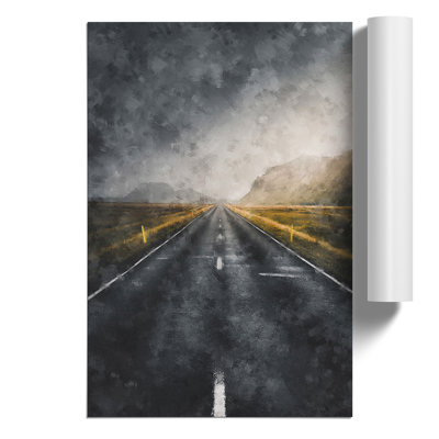 The Open Road Painting - Frameless Print