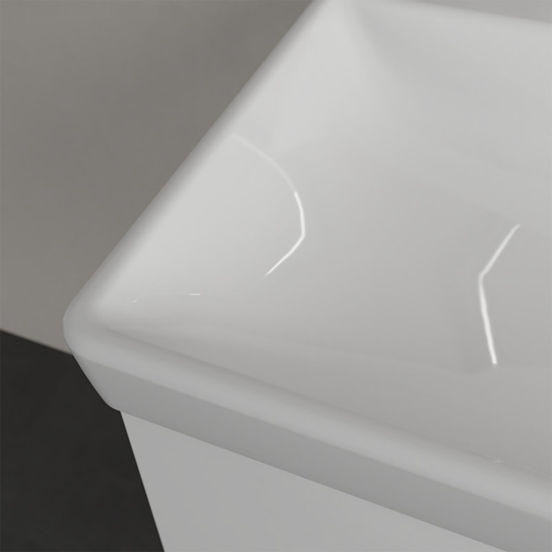 Avento Ceramic Rectangular 100cm Countertop Basin, 2