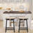 Set Of 2 Rectangle Bench Stool Cushion, Non-Slip Saddle Stool Seat Cushions Bar Stool Cushion With Machine Washable Cover