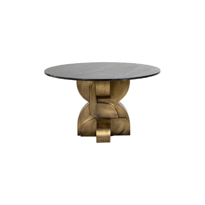 Dining Table Round Marble Top Dining Table