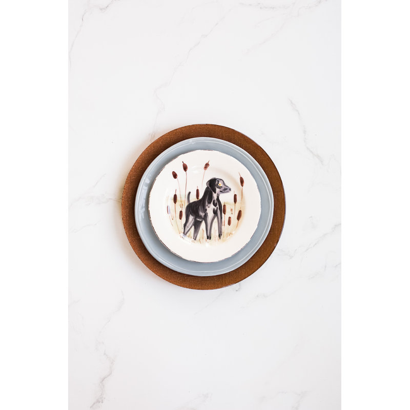 Lastra Handmade Italian Stoneware Dinner Plate, Gray