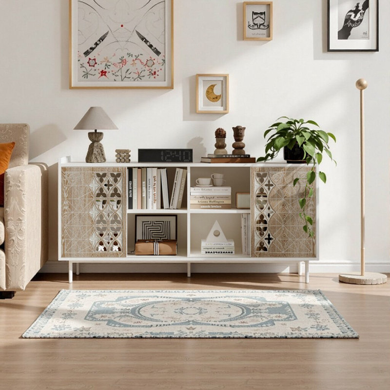 Buffet à porte coulissante Sicotas Mid-Century
