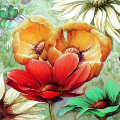 Bright and Beautiful - peinture sur toile tendue