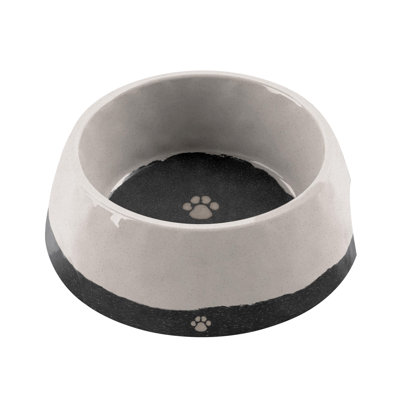 Bamboo Brown Merge Pet Bowl Glaze