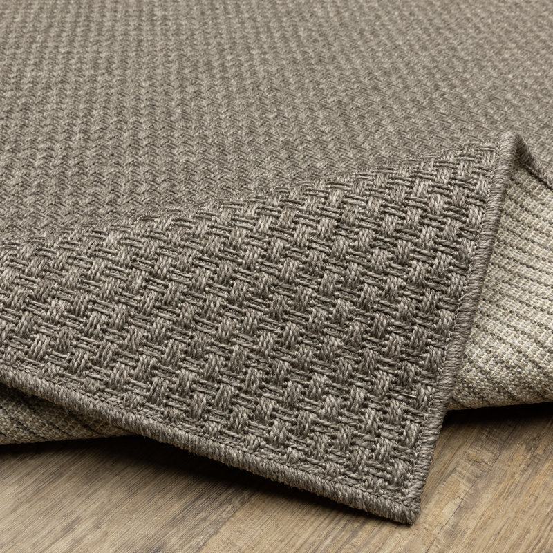 Tapis gris / gris clair Corraline, Rectangle 5 pi 3 po x 7 pi 3 po