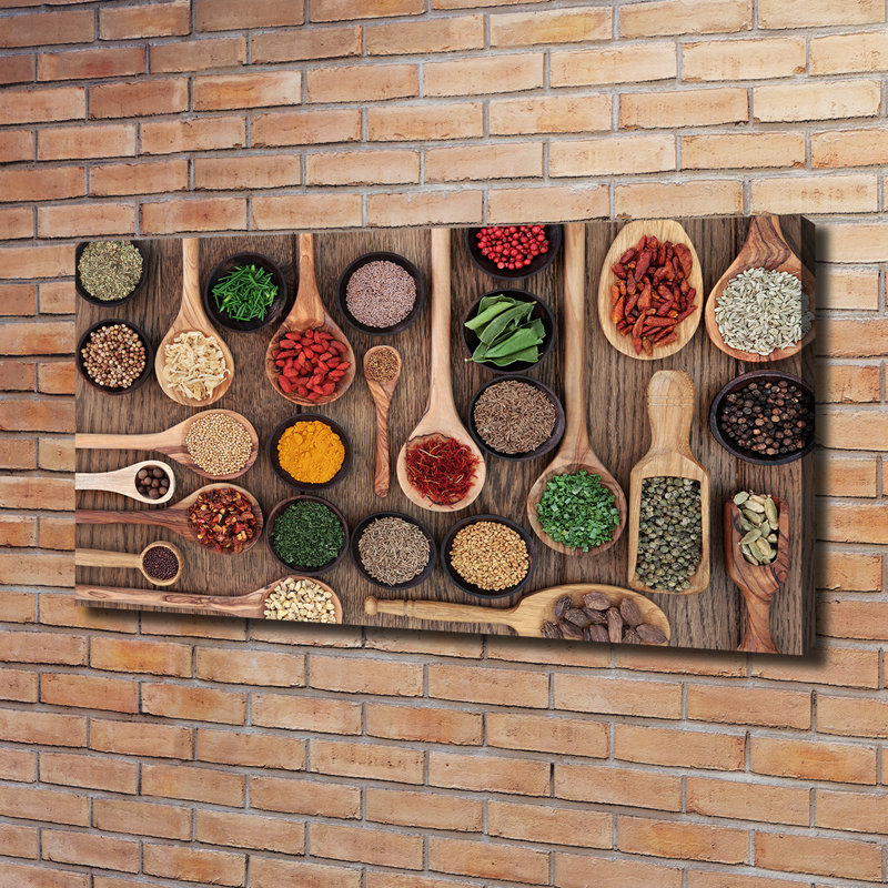 Spices And Herbs - Wrapped Canvas Print
