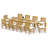 113 Pcs Grade-A Teak Wood Dining Set: 122" Atnas Double Extension Rectangle Table And 12 Devon Armless Chairs #11DV2800-112321951