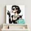 Modern Glam: art mural sur toile inspiré de la mode Tiffany-108833819