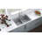 Ruvati 33 x 22 inch Drop-in 50/50  Bowl Rounded Corners Topmount Stainless Steel Kitchen Sink