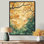 Germaun Leaves Brown Forest Tranquility V - Leaves, reproduction d'art sur toile encadrée