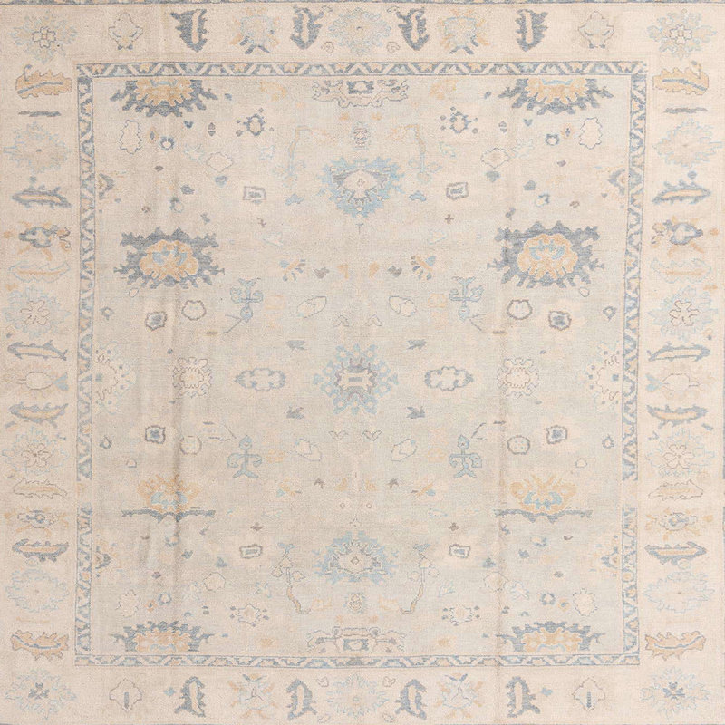Tapis abstrait moderne 4322, Carré 8 pi