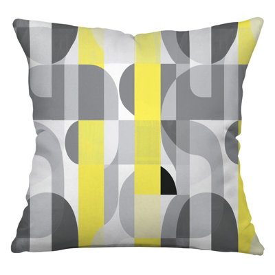 Coussin décoratif réversible en mélange de coton