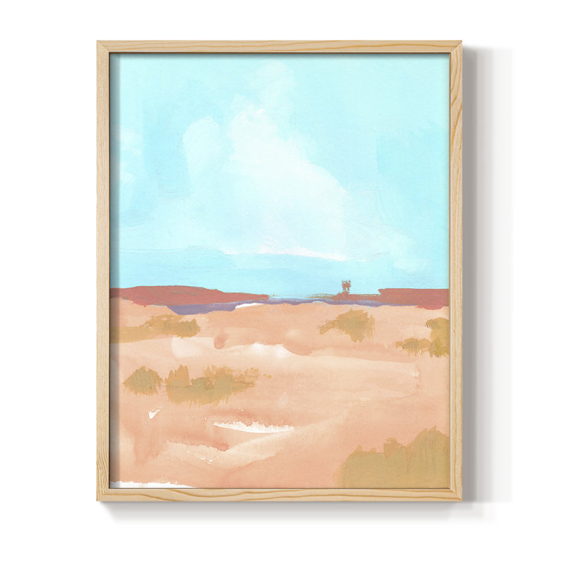 Wide Open Spaces II Framed Print - Solid Wood