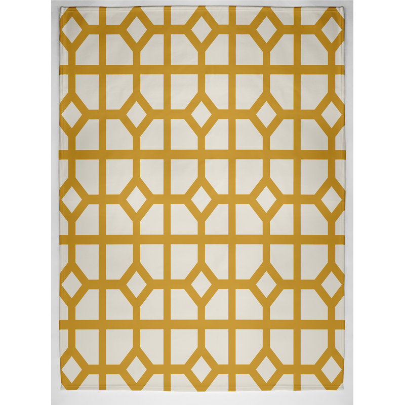 Renata Plain Weave / Muslin Throw Blanket, Yellow