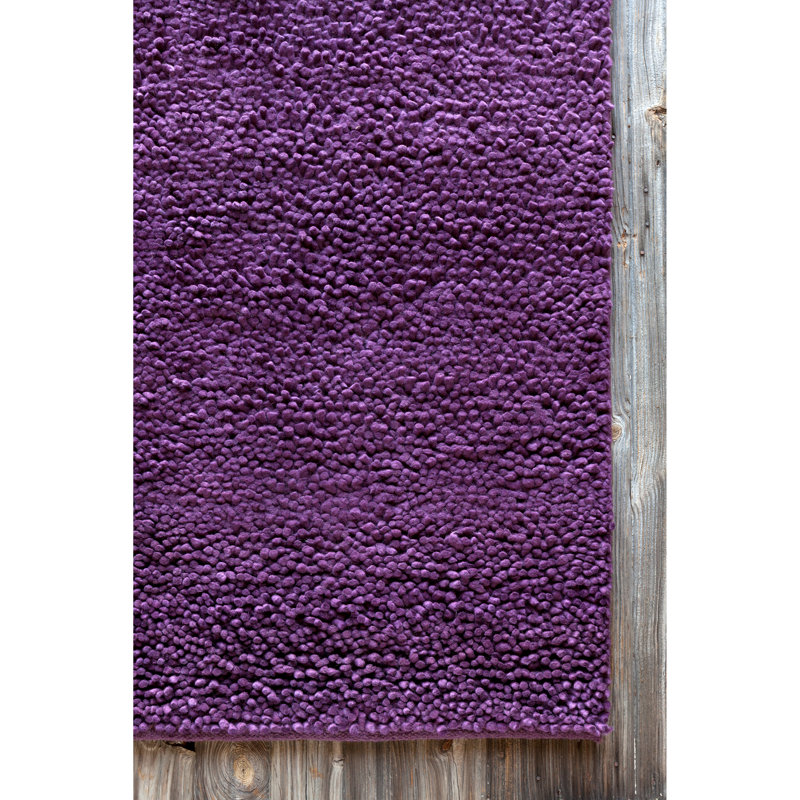 Strata Handmade Tufted Wool Shag Rug 5' x 7'6"