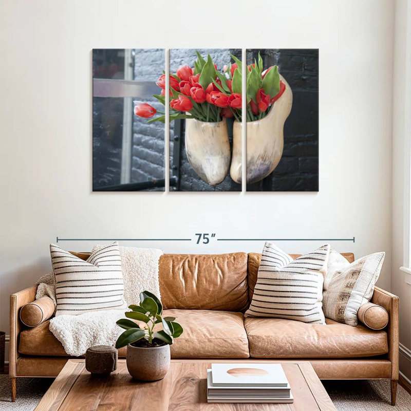Tulips In Clogs, 36" H x 57" W