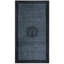 1920s Rectangle Blue Small Scatter Size Antique Knotted Wool Chinese - Peking Rug