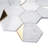 Supreme Tile Natural 10.2 in. x 11.78 in. Hexagon Polished Marble Mosaic Tile-67852701