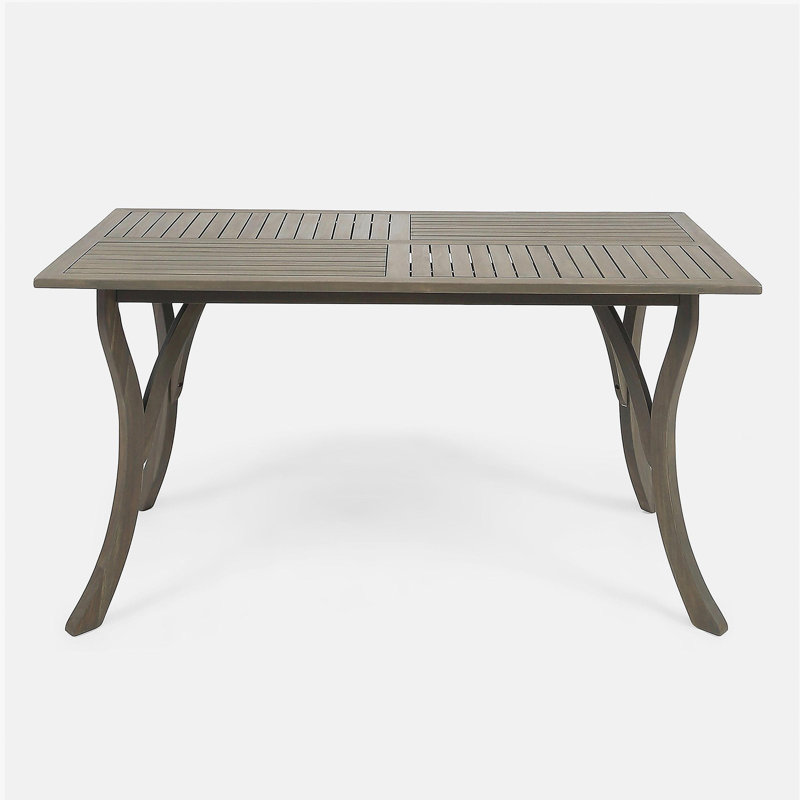 ECTANGULAR WOOD TABLE, Gray