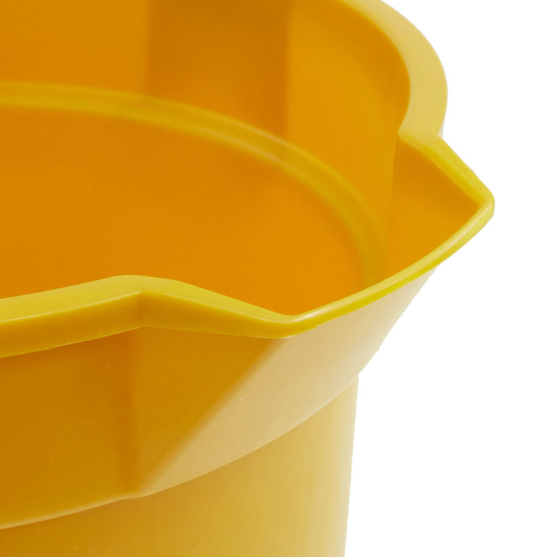Compartiment de rangement écologique en plastique, Jaune