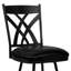 Tabouret de bar pivotant à hauteur de comptoir ou de bar avec repose-pieds Derya-8341295-8322646